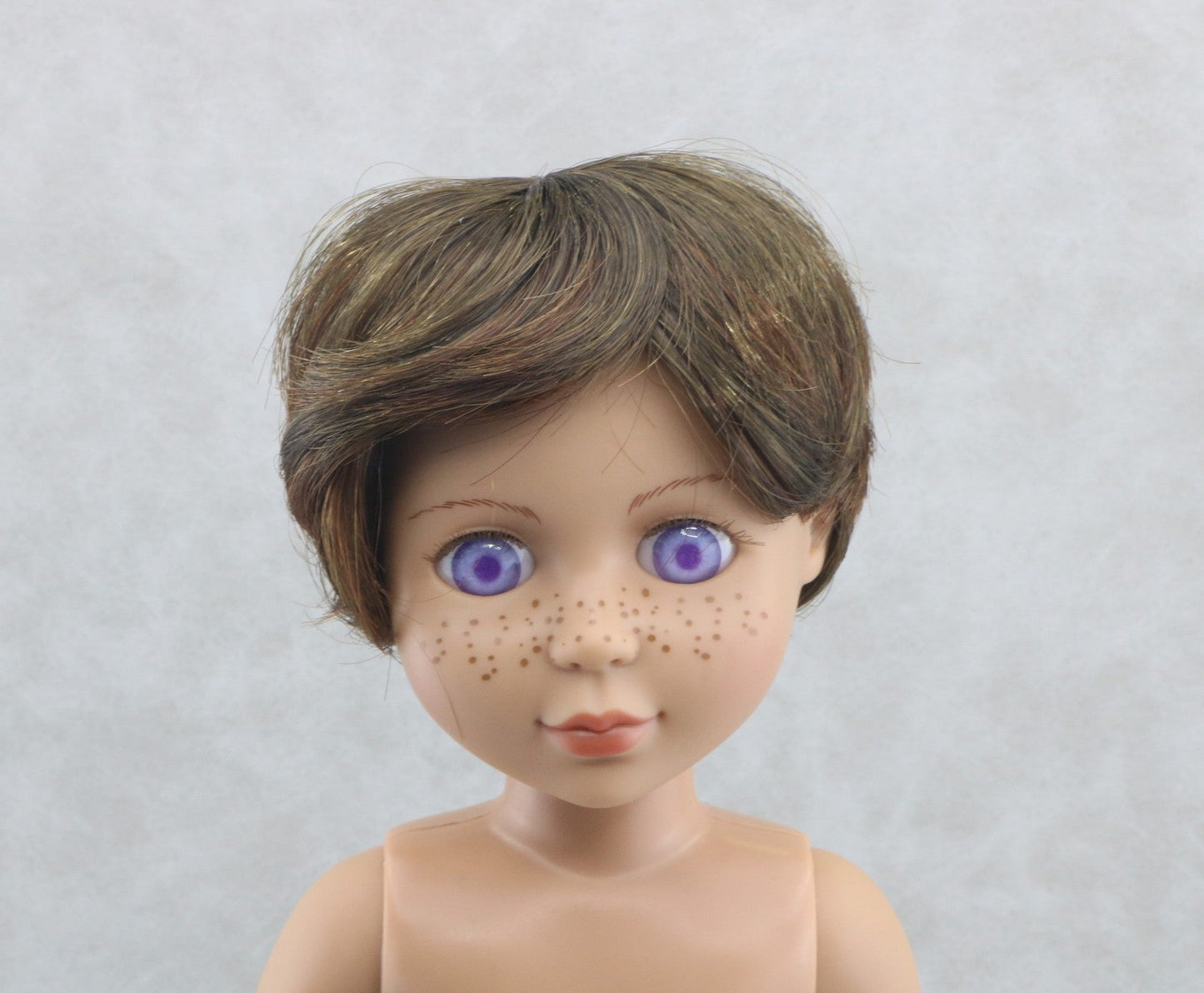Dark Brown Boy Short Wig For 14‘’ Doll | Synthetic Doll Replacement Hair Accessory