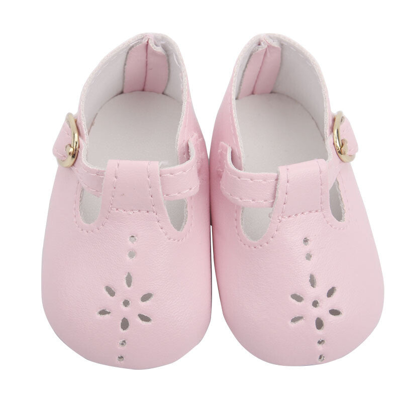 Pink Wispy Mary Jane Shoes | Fits 18" Doll Outfit