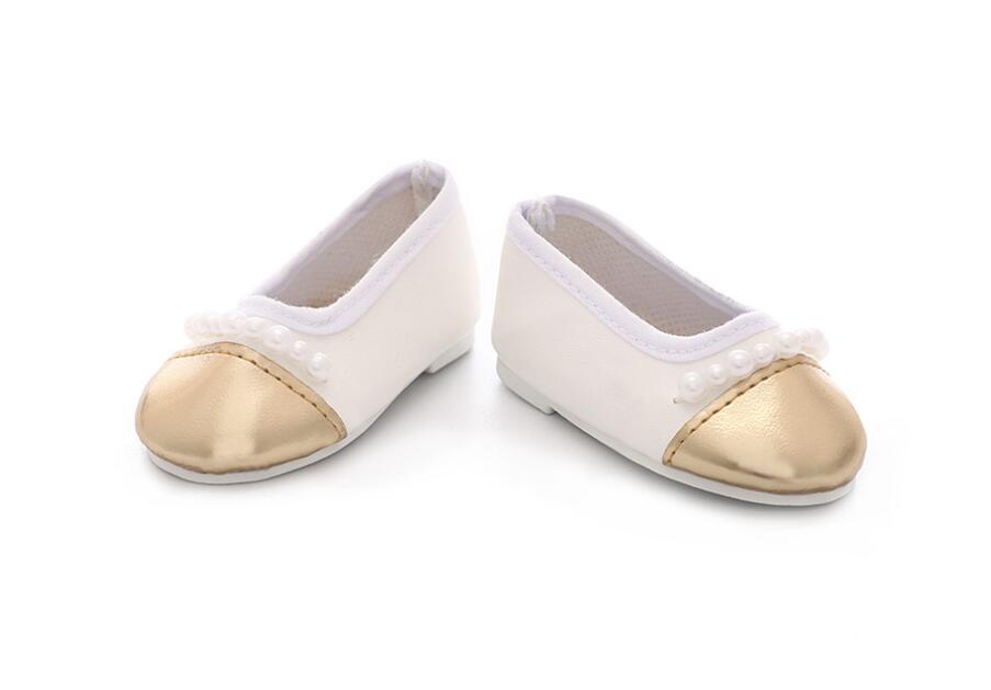 Pearl flats made for 18'' doll Gold Tip shoes footwear