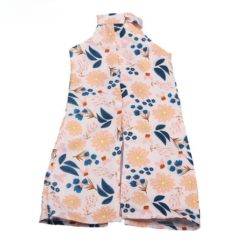 Floral Print Sleeveless Maxi Dress | 18" Doll Casual Outfit