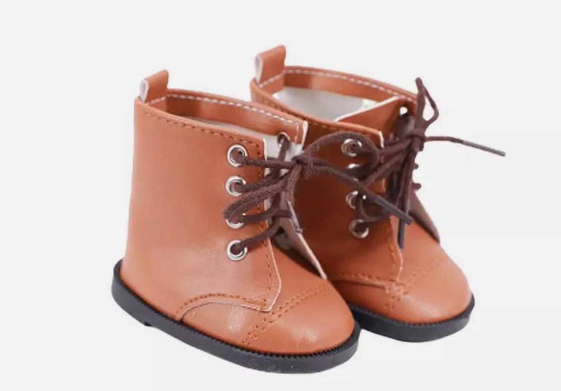 Multi-Color Lace-Up Boots | 18" Doll Shoes