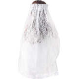 White Lace Wedding Dress & Veil for 18" Doll