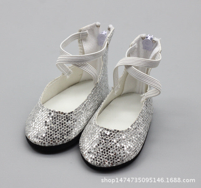 Sequin Princess Shoes | 18'' Doll Sparkling Footwear