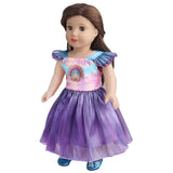 Shell Princess Tulle Party Dress | 18" Doll Outfit