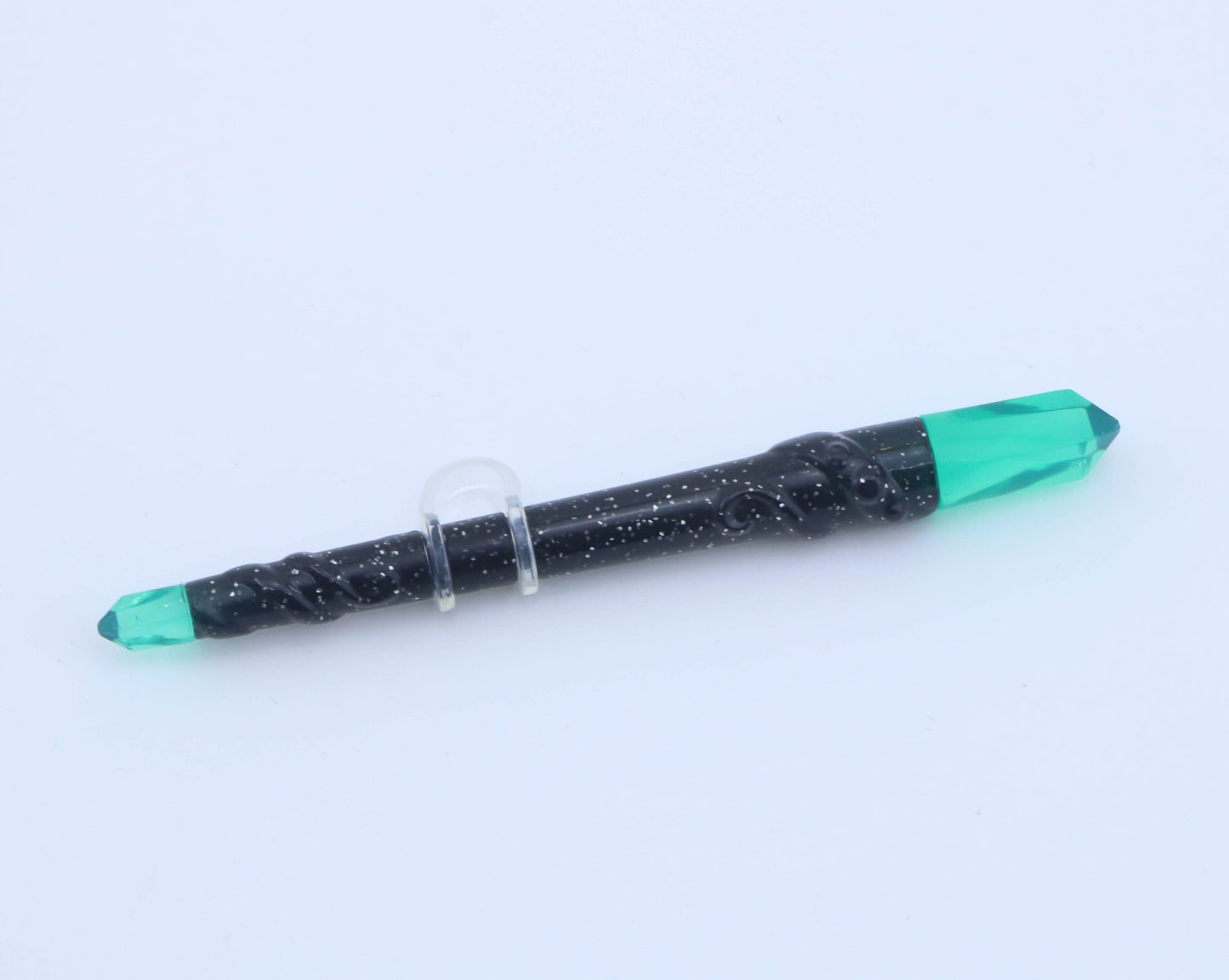 American Girl Black Glitter Magic Wand With Teal Crystals From Witch Outfit Set - For 18" Dolls
