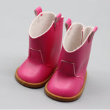 Cowboy Leather Boots for 18" Doll | Western-Style Shoes