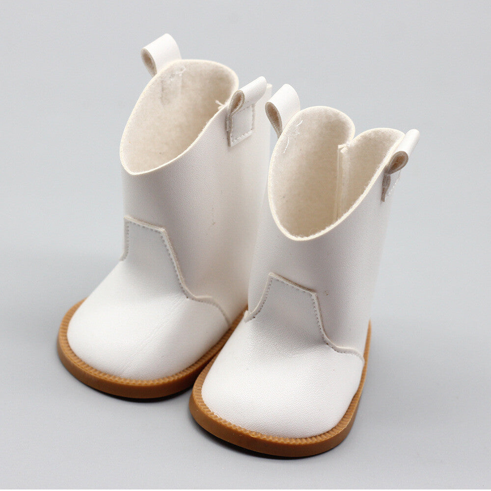 Cowboy Leather Boots for 18" Doll | Western-Style Shoes