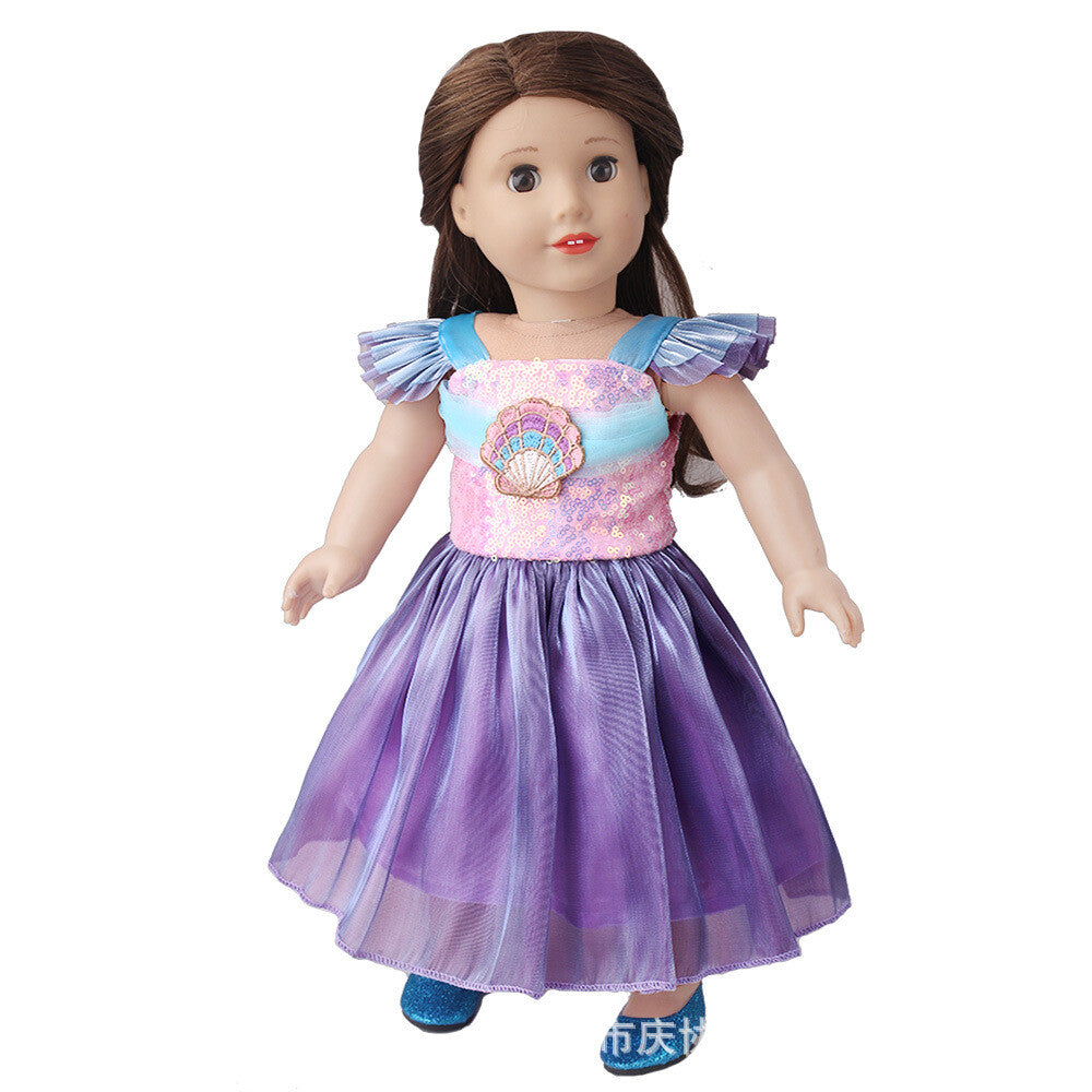 Shell Princess Tulle Party Dress | 18" Doll Outfit