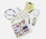 American Girl Colorful Cubbies Locker Set for 18" Doll Clipboard Jump Rope Water Bottle Stickers School Accessory