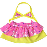2-Piece Ruffled Bikini Swimsuit | 18" Doll Beach Outfit