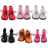 Multi-Color Lace-Up Boots | 18" Doll Shoes