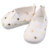Glitter Star Flats | Fits 18" Doll (3 Colors)