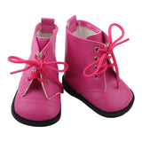 Multi-Color Lace-Up Boots | 18" Doll Shoes
