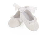 Princess Wedding Pearl-Adorned Flats for 18" Dolls