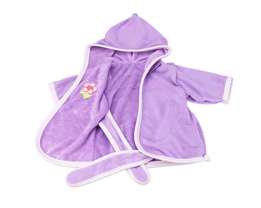 Purple Bathrobe Pajama for 18" Dolls Sleepwear