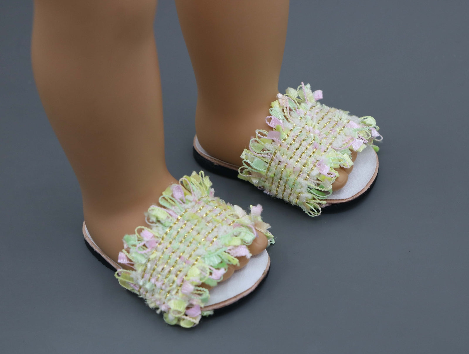 Fathion slippers made for 18'' doll fun summer shoes