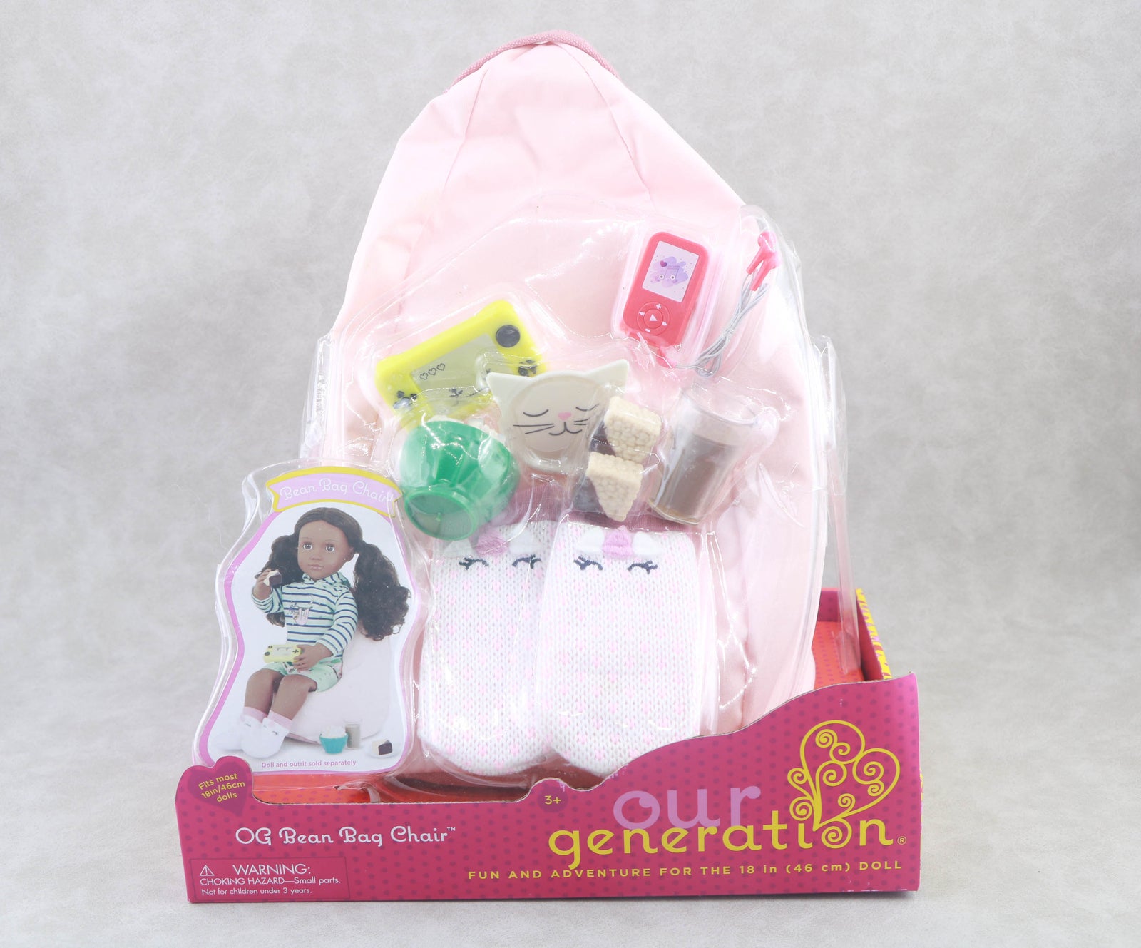 Our Generation Bean Bag Chair Playset | 18" Doll Accessory