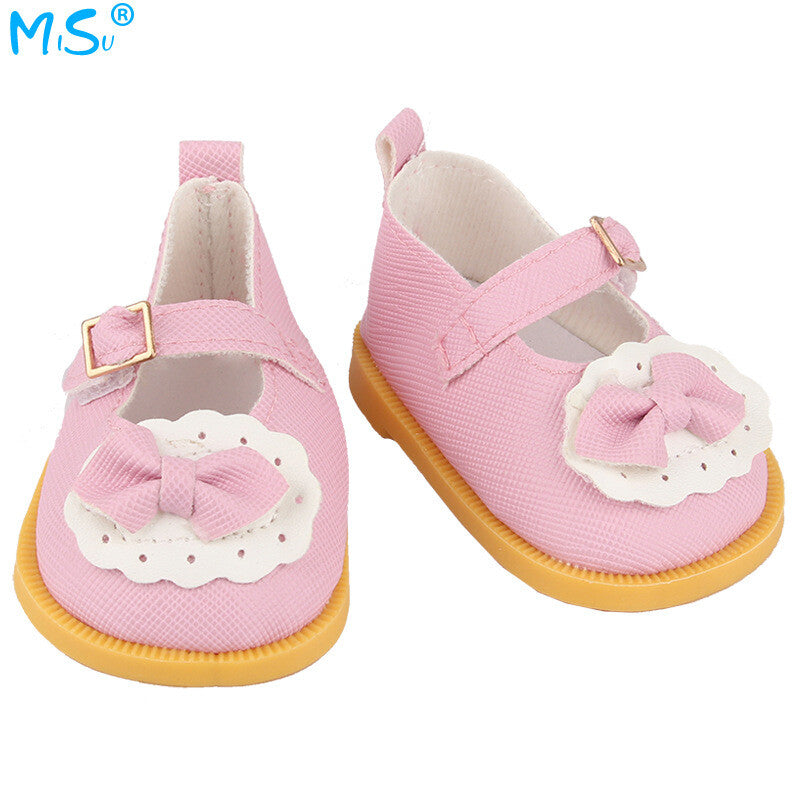 Cute Bow Mary Jane Flats | 18" American Girl Doll Shoes