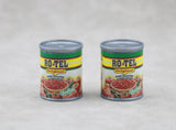 Mini Tomato & Chilies Cans | 18" Doll Bakery Cooking Playset Parts (2pcs)