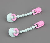 American Girl 2pcs beaded clip with pacifier for Little Bitty Baby doll