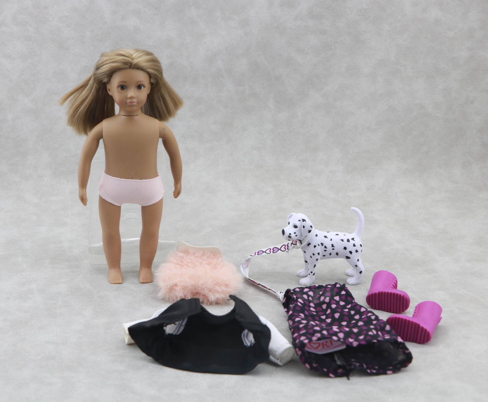 Lori 6" Doll Gia & Gunner Pet Dog Full Outfit & Accessory Set
