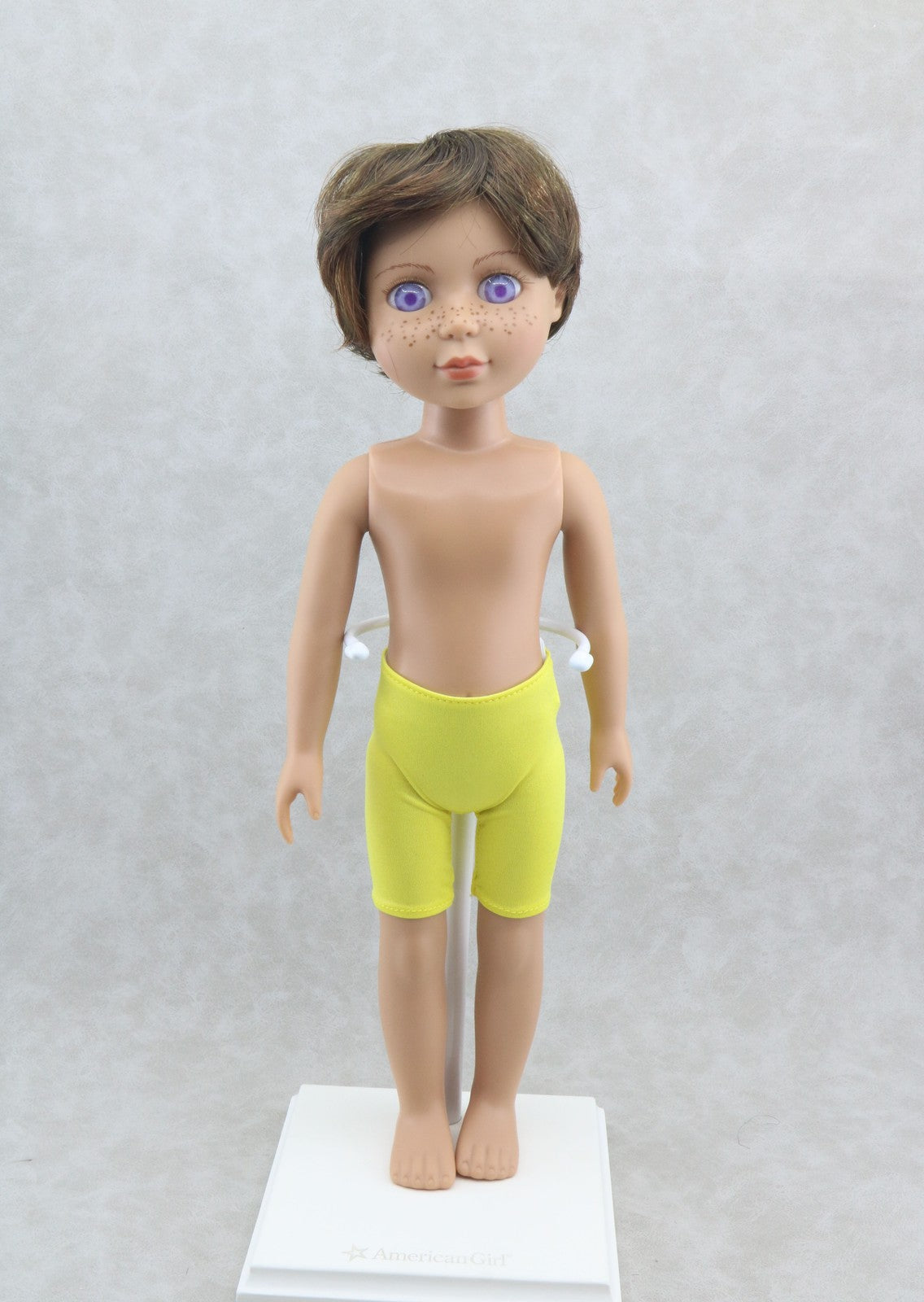 Dark Brown Boy Short Wig For 14‘’ Doll | Synthetic Doll Replacement Hair Accessory
