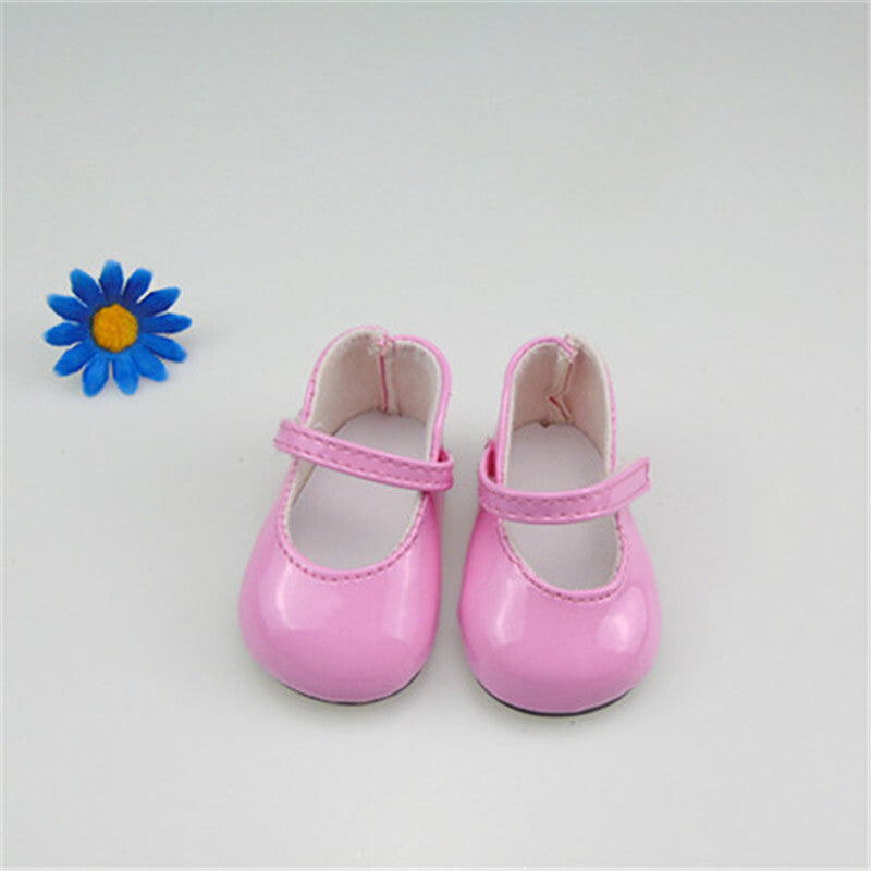 Shiny Leather Mary Jane Shoes | Fits 18" Doll (Multi Colors)