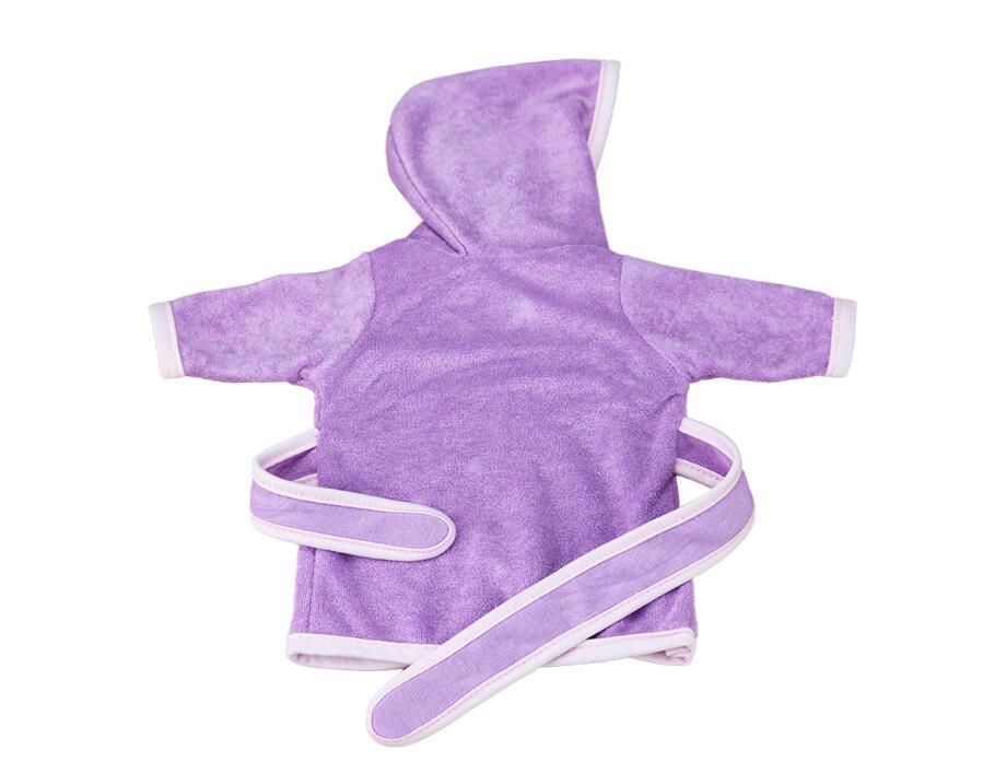 Purple Bathrobe Pajama for 18" Dolls Sleepwear