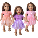 Gemstone & Lace Party Dress | 18" Doll Outfit
