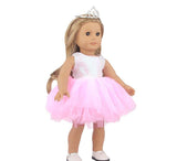 Cute Sequin Tulle Skirt | 18" Doll Party Outfit