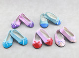 Sparkling Bow Tie Flats | 18" Doll Footwear