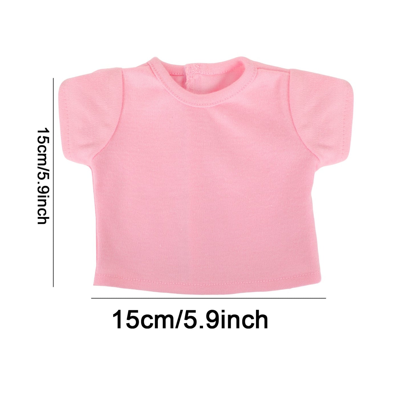 Solid Color T-Shirt for 18" Doll