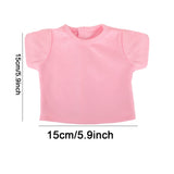 Solid Color T-Shirt for 18" Doll