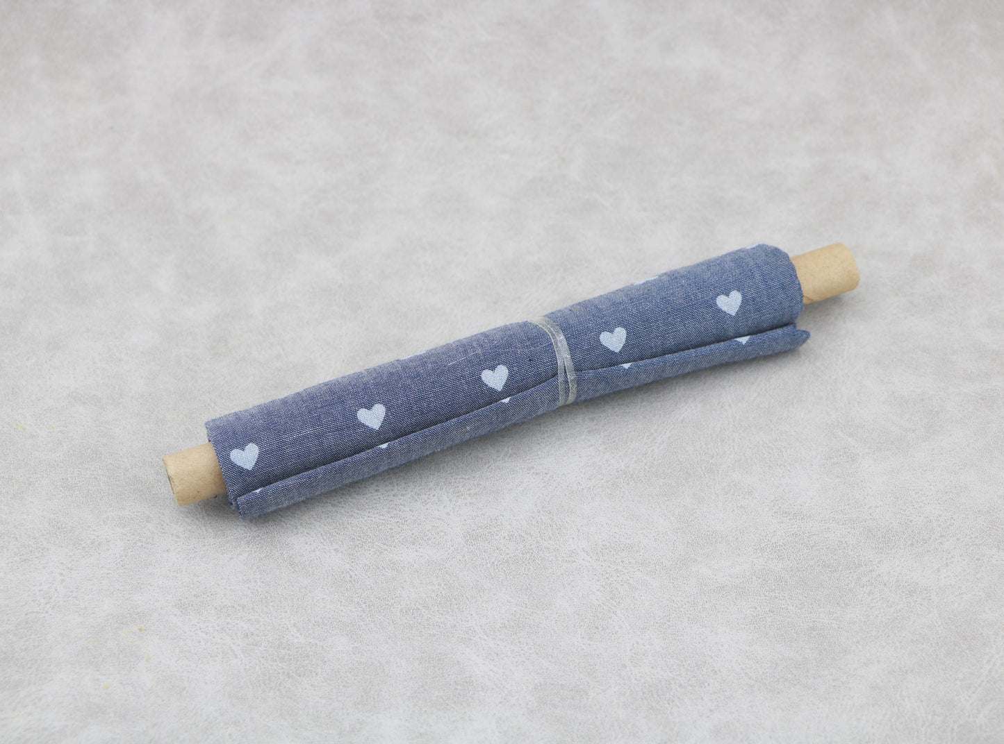 18" Doll Sewing Fabric Roll with White Hearts | Furniture & Dressmaking
