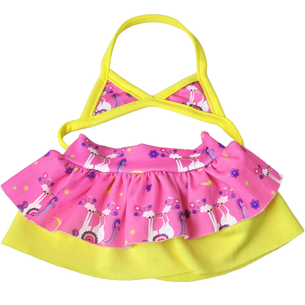 2-Piece Ruffled Bikini Swimsuit | 18" Doll Beach Outfit