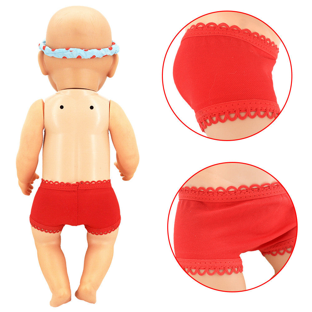 2pcs Lace Underwear Set for 18" Doll | Multi-Color Doll Clothes