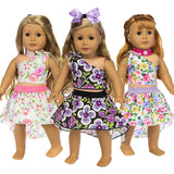 3-Piece Hawaiian Outfit Set | 18" Doll Beach Clothes