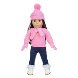 Christmas Skating Outfit Set | Fits 18" Doll Winter Clothes