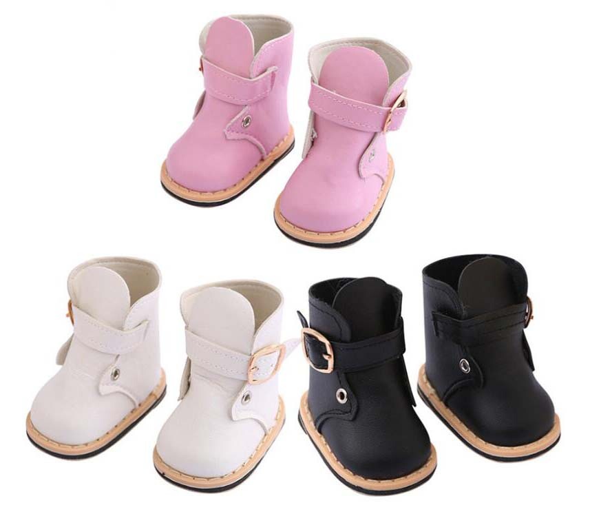Buckle Ankle Boots made for 18'' doll shoes