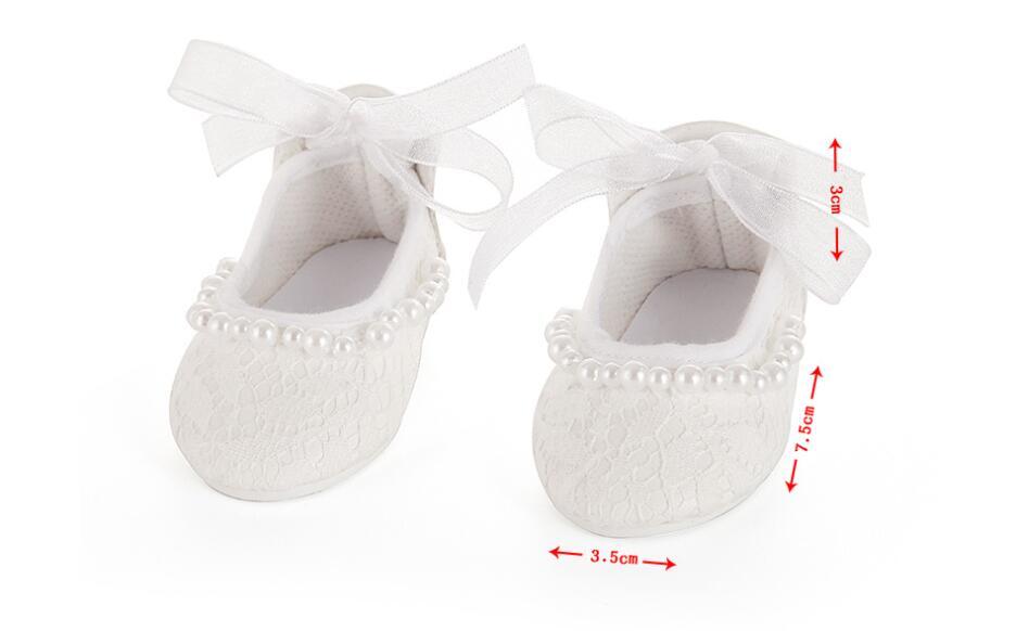 Princess Wedding Pearl-Adorned Flats for 18" Dolls