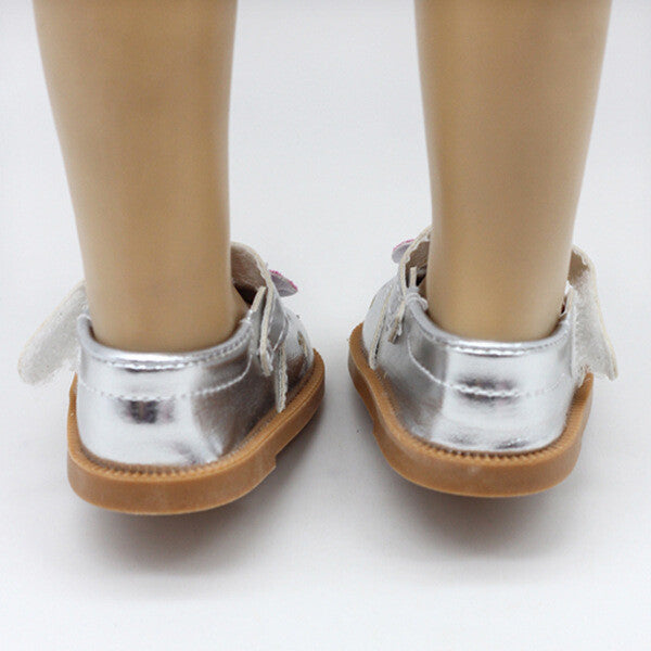 Cartoon Minnie-Style Leather Shoes for 18" Doll | Mary Jane Flats