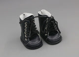 Black Leather Tie Boots for 18" Dolls