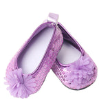 Sequin Flower Slip-On Flats for 18" Dolls