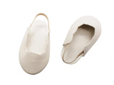 White Glitter Flats | 18" Doll Party Outfit Shoes