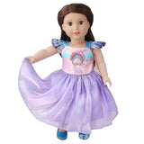 Shell Princess Tulle Party Dress | 18" Doll Outfit