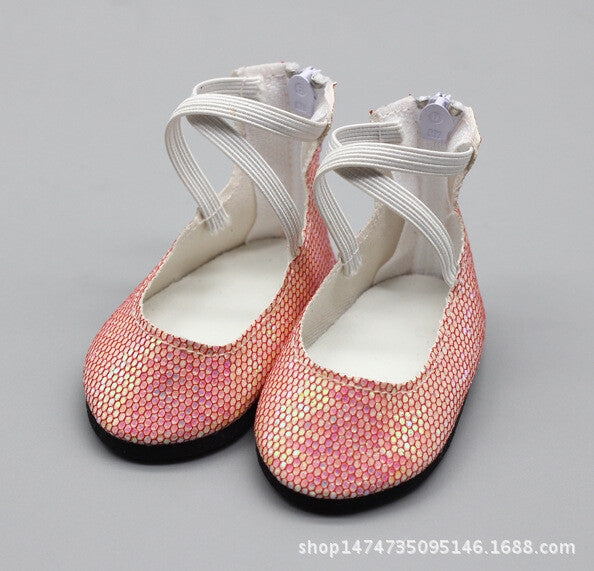 Sequin Princess Shoes | 18'' Doll Sparkling Footwear