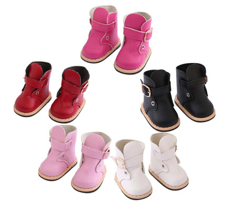 Buckle Ankle Boots made for 18'' doll shoes