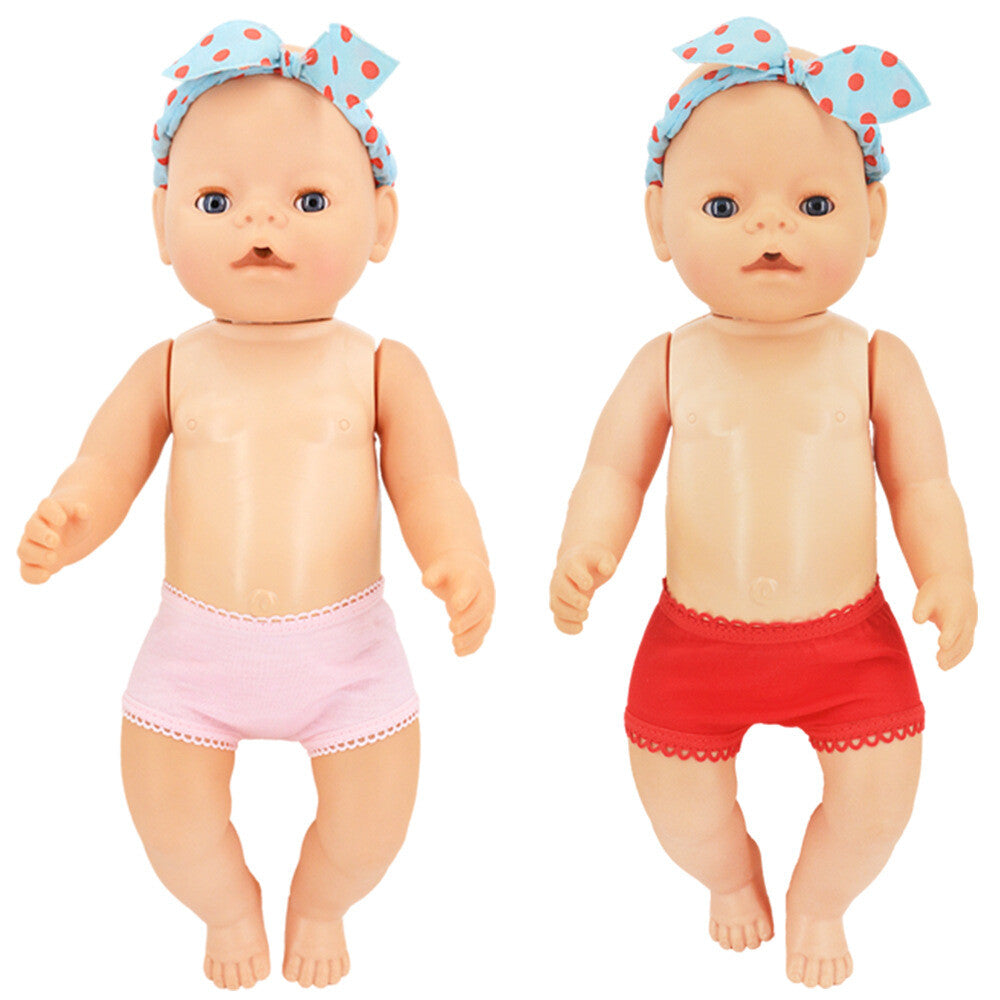2pcs Lace Underwear Set for 18" Doll | Multi-Color Doll Clothes