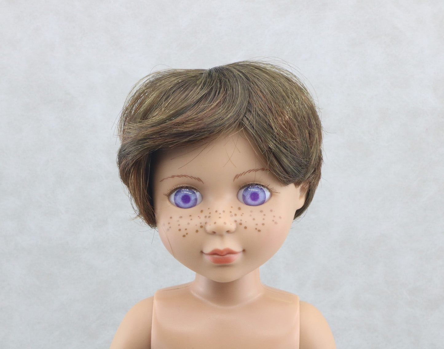 Dark Brown Boy Short Wig For 14‘’ Doll | Synthetic Doll Replacement Hair Accessory