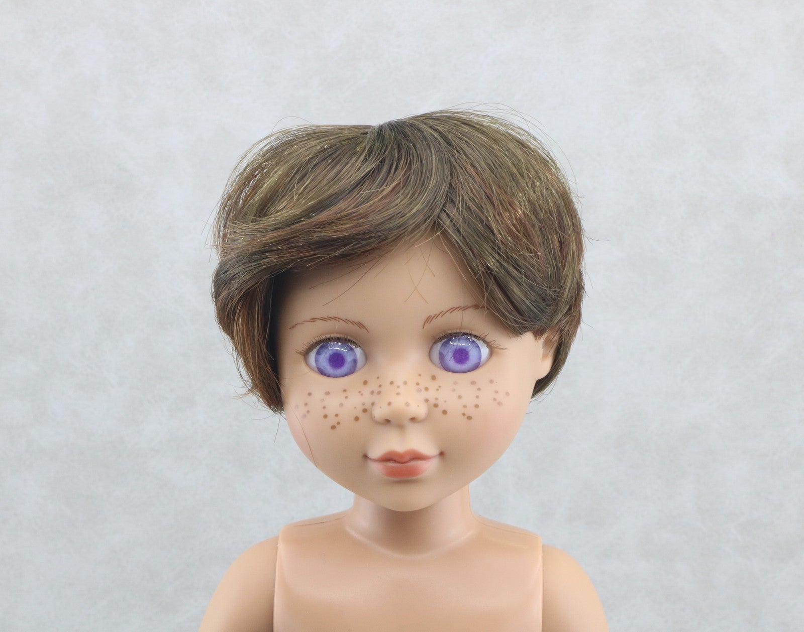 Dark Brown Boy Short Wig For 14‘’ Doll | Synthetic Doll Replacement Hair Accessory